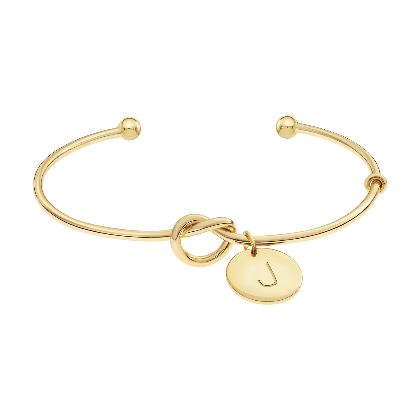 Knot Initial Bracelet