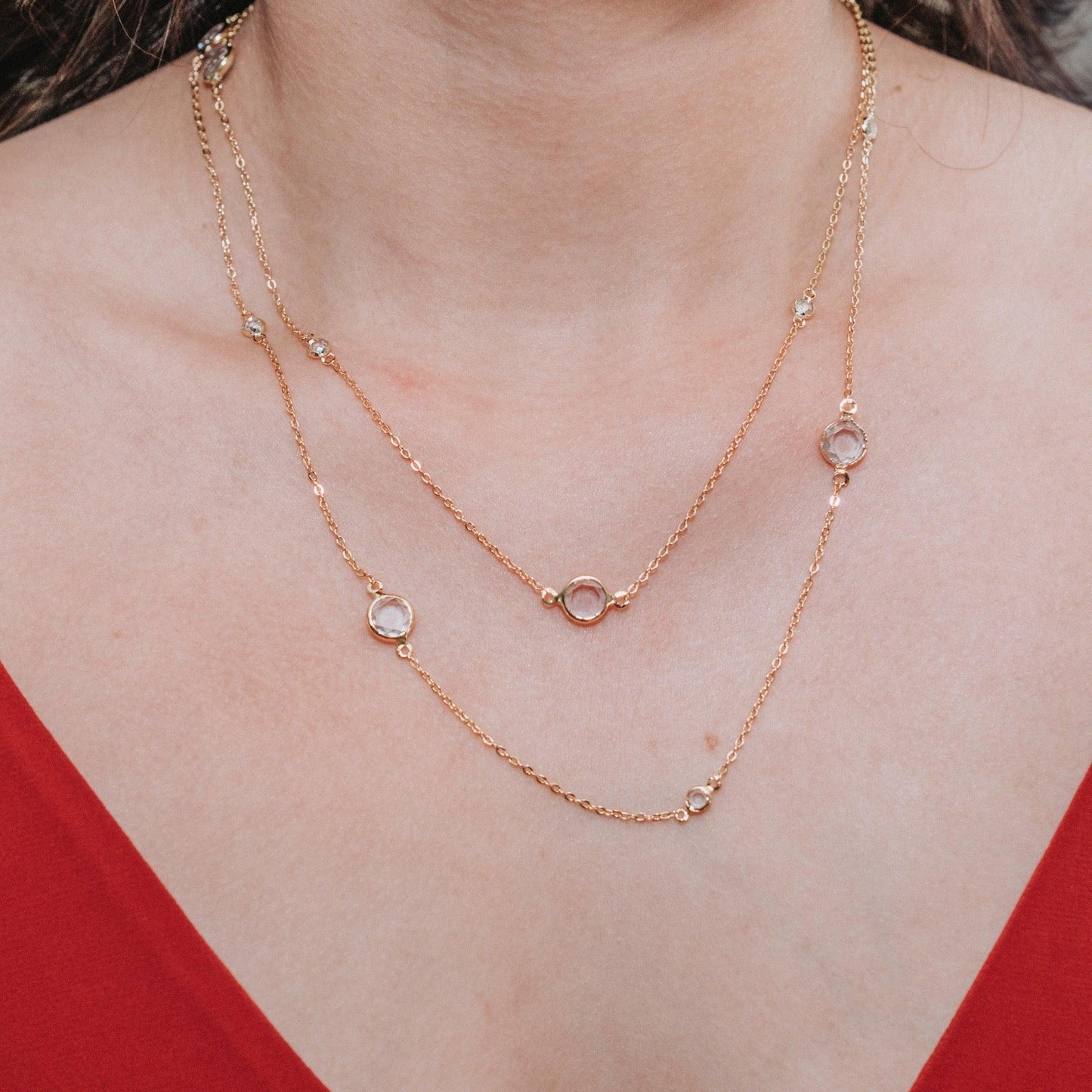 Crystal Drops Necklace - Findings & Connections
