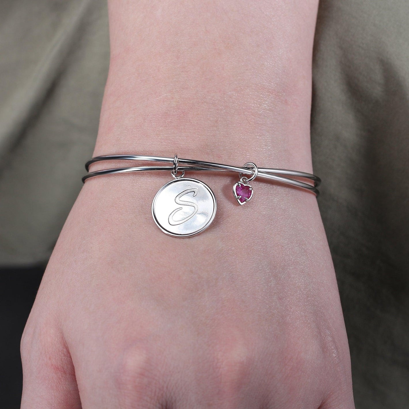Infinity Initial Bracelet - Sterling Silver Edition - Findings & Connections
