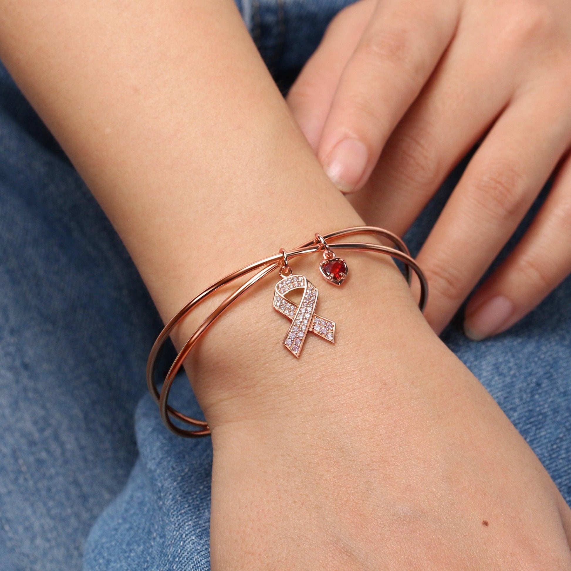 Rose Gold Anchor Bracelet 6 Inches