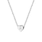 Heart Initial Necklace - Stainless Steel