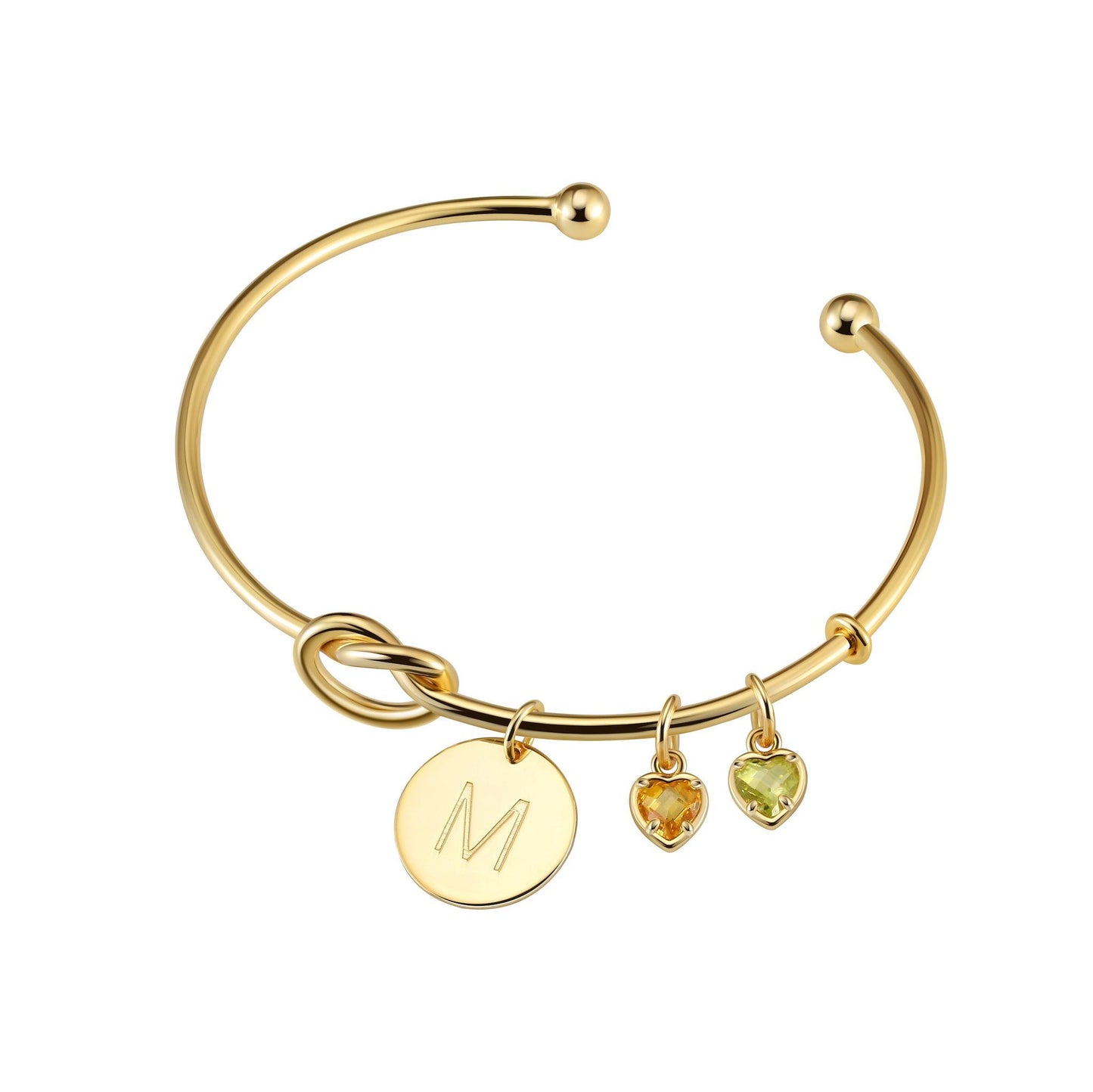 Knot Initial Bracelet - Sterling Silver Edition
